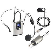 UHF Wireless Lavalier Microphone System with Bodypack Transmitter for Lectures Interviews Vlog and Live Recording
