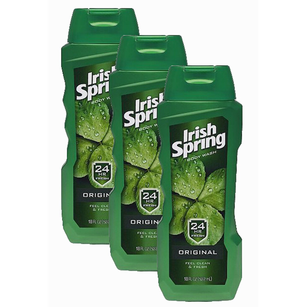 Irish Spring Body Wash, 18 Ounce, (Pack Of 3)