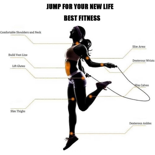 Jump Rope, Aluminum Alloy Handle, Adjustable Movement Speed Jump Rope