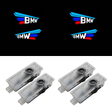 4er-Set Kompatible Logo-Projektorleuchten für BMW 1er bis 7er, X1 bis X7 und M-Serie, Tür-Einstiegs- und Ambientebeleuchtung