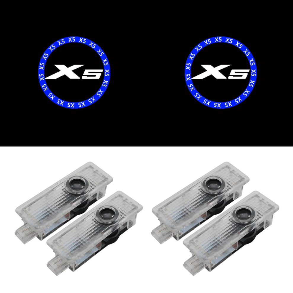 4 Pack Car Door Welcome Projector Lights, Led Logo Puddle Lamps For Ambient Lighting, Easy To Install 6083684377235