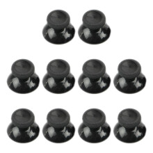10-Teiliges Ersatz-Analog-Thumbstick-Daumenstick für One Controller, Schwarzes Thumbstick-Griffkappen-Set