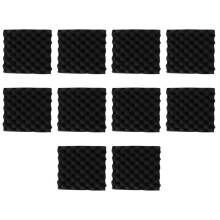 10 Stücke 25X25X5CM Schalldaemmungs Schaum Ei Kisten Studio Akustikschaum Schalldaemmungs Behandlungs Ei Profil Keil