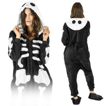 Onesies: Skelet Kigurumi Kostuum Onesie St. Andrew's Day Kostuum Volwassenen Pyjama Skelet Onesie Kostuum - L