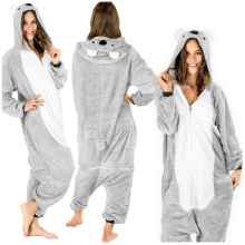 Onesie Koala Kostuum Heren Pyjama Cadeau voor Echtgenoot Kigurumi Jumpsuit Winter M Onesie Koala Kostuum - M