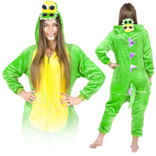 Onesie damespyjama kigurumi onesie krokodil warm eendelig kostuum XL Onesie Kostuum A105 - S