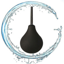 (310ML, Blue) Enema Bulb Douche for Men & Women, Reusable Cleaning Silicone Slim Nozzle Douche, Safe Comfortable Rubber