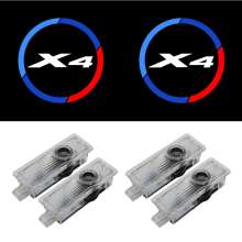 4 kpl oven tervetulo- ja tunnelmavalot X4-sarjaan ja M-sarjaan, yhteensopiva logoheijastin, auton sisä- ja ovivalaistus