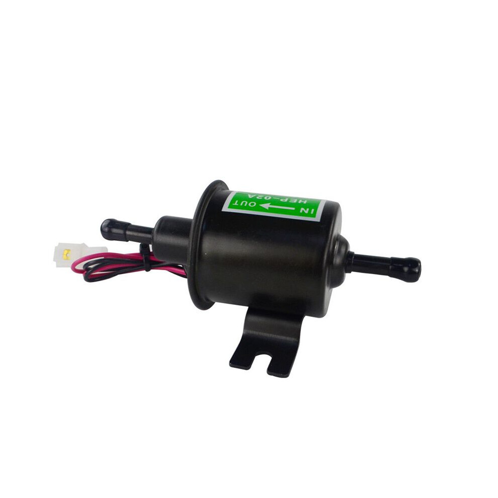 4X Universal 12V Electric Fuel Pump Metal Solid Petrol Inline Fuel Pump Gasoline Transfer Pump 12 Volts Hep-02A 4711397543082