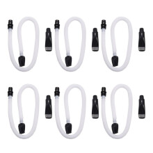 6X Flexibelt Rör Munorgan Pianica Munstycke Musikinstrumenttillbehör för 32/37 Nyckelmelodier