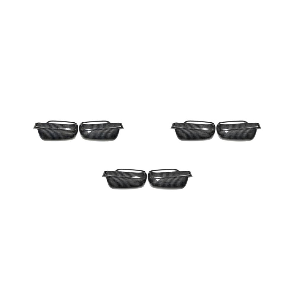 3X Carbon Fiber Abs Side Rear View Mirror Cover Replacement For Bora 1998-2009 4711711534819