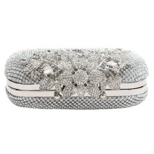 3X Sac de Soiree Unique de Fermoir En Argent de Diamant Cristal, Pochette de la Fete Nuptiale Ou de Prom