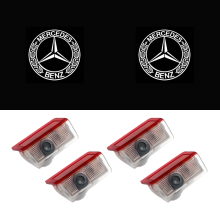 Türprojektoren Set mit 4 Stück, HD Willkommenslicht, kompatibel mit A, B, C, E, AMG, W166, W176, GLA, Türlicht Zubehör für Fahrzeuge