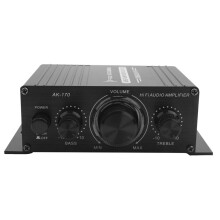 2X 12V  Audio Power Amplificatore per Auto Ricevitore Audio Digitale AMP Dual Channel 20W + 20W Bass Treble Volume Control per la Casa