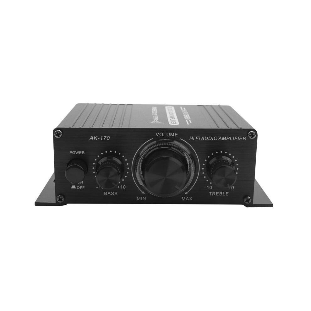 2X 12V Audio Power Car Amplifier Digital Audio Receiver Amp Dual Channel 20W+20W Bass Treble Volume Control 6032519382241