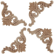 30 Pezzi Intaglio Nel Legno Decalcomania Legno Intagliato Modanature Angolo Applique Casa Porta Decorazione Intaglio Nel Legno per Porte Armadio