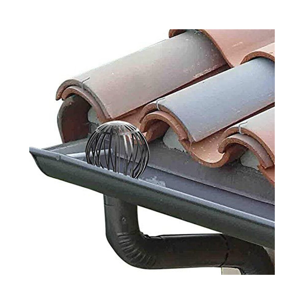 40Pcs Gutter Guard Downspouts Filter Strainer Preventing Leaf Debris Branches Roof Moss From Clogging The Pipes 4713394398108