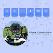 BAIWAY TR24 8-80V 50A Coulometer Wasserdichter Batteriekapazitätsanzeiger Professioneller Batterietester Amperemeter Voltmeter für Autos
