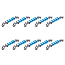 10 Pz Albero di Trasmissione Centrale Posteriore in Metallo Albero di Trasmissione CVD per 1:12 12428 12423 RC Car Short Course Desert Buggy