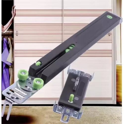 Wardrobe Moving Door Buffer Damper Wheel Roller Runner Kit Low Noise Smooth Wheel