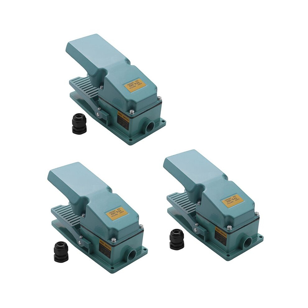 3X Tfs-302 Foot Pedal 15A Ac 250V 50Hz For Textile Equipment, Welding Device, Printing Device 6033375292477
