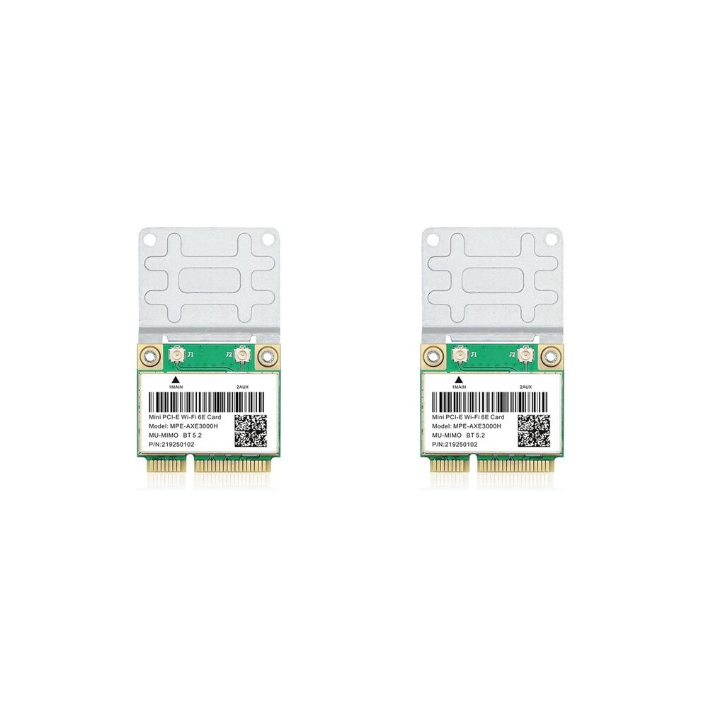 2X Tri Band 5374Mbps Wifi 6E Mpe-Axe3000h Ax210 Wireless Card Bt 5.2 For Pcie Wi-Fi Adapter Win10 4713377806842