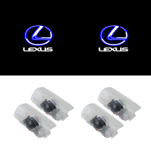 Ensemble de 4 lampes de bienvenue pour porte, compatibles avec Lexus et Lingzhi, pour modèles ES, IS, LS, GS, LX, RX et GX