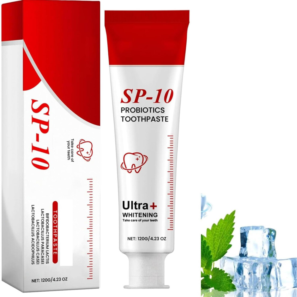 Gogerstar Sp-10 Probiotics Toothpaste Oral Health Management, Sp10 Probiotics Organic Toothpaste Ultra Whitening For Oral Health, Fresh Mint Breath