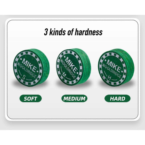 Mike- Billiard Pool Cue Tip with 14mm Soft S for Billiard Cue Sticks
