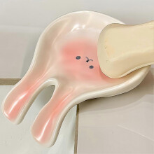 Cute Rabbit Soap Dish Household Bathroom Water Soap Dish Niche Women Jewelry Storage Tray