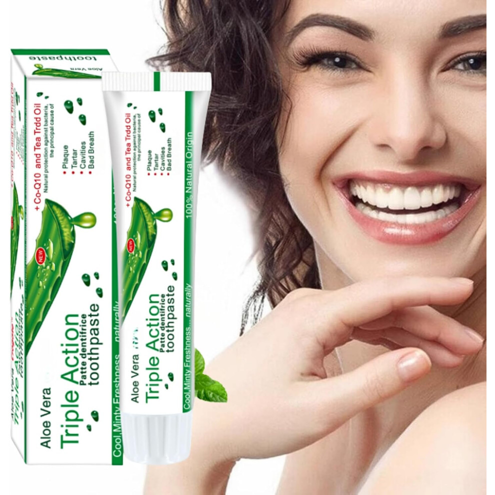 Gogerstar 2Pcs Teeth Whitening Toothpaste With Aloe Vera, Gentle Toothpaste Whitening For Daily Use, Tooth Paste To Brighten Teeth