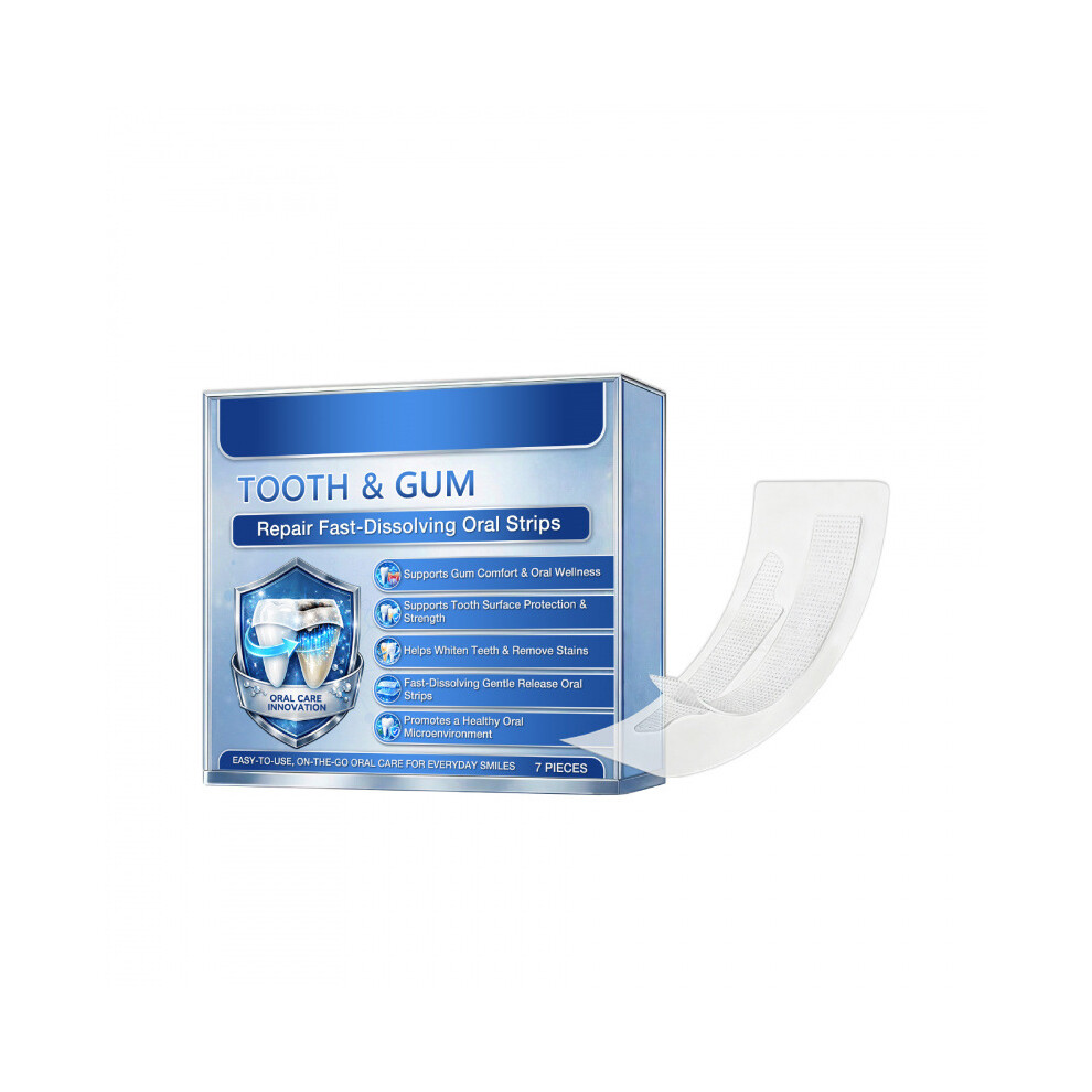 Gogerstar Tooth & Gum Repair Fast-Dissolving Oral Strips,Teeth Whitening Strips,Tooth & Gum Repair Strip,Whiten Teeth And Freshen Breath,Natural Dental Veneer