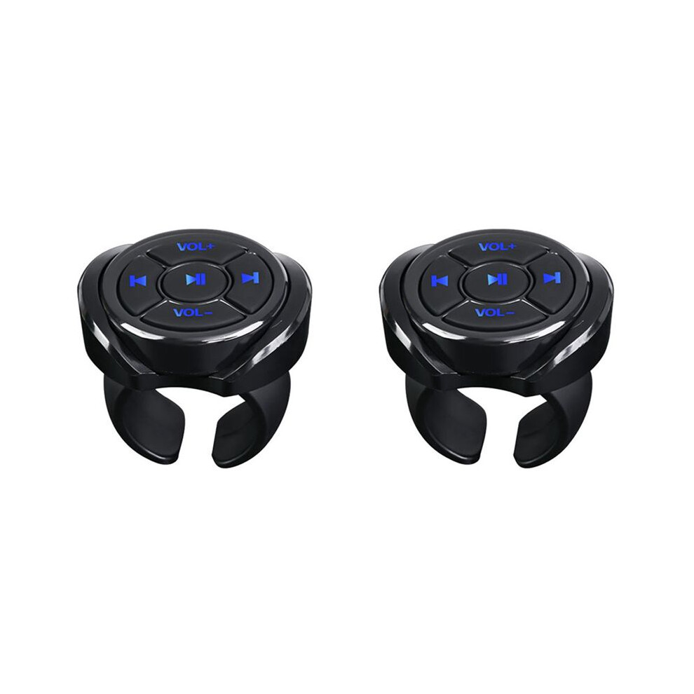 2X Wireless Media Button Remote Controller Car Motorcycle Bike Steering Wheel Music Remote 6032853629330