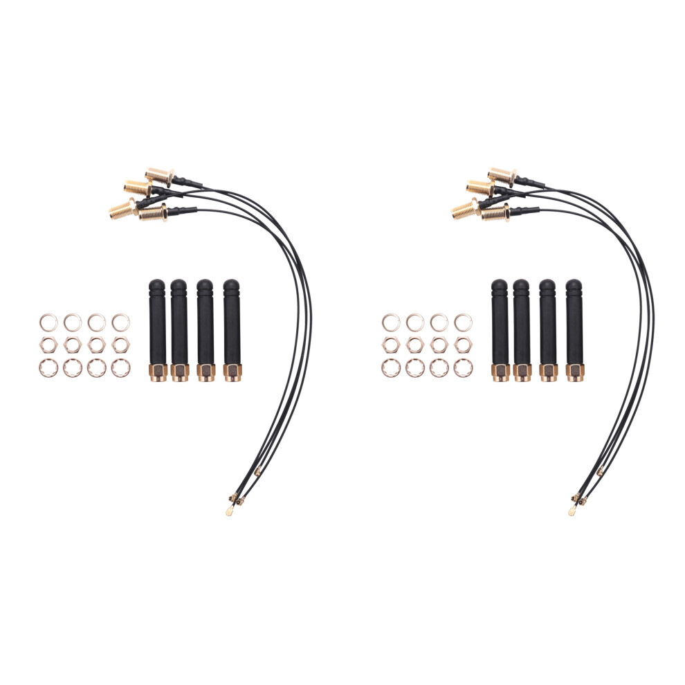 8Pcs For Lora Antenna 868-915Mhz,U.fl Ipex To Sma Connector Pigtail Antenna 3Dbi For Wifi Esp32 Lora Module 4712667121290