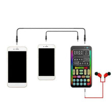 Musical Instrument Voice Changer Modulator I9 Multifunction Portable Mini Sound Card for Live Broadcast Game Computer