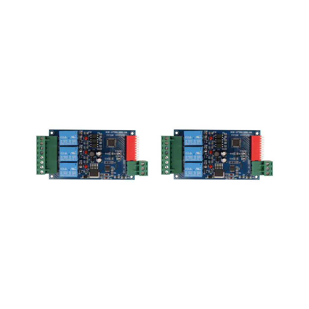 2X 3 Channel 5A Dmx512 Controlled Relay Kit Diy Converter Dmx Dimmer Relay 4711095353488