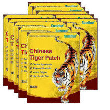 Tiger Plaster, 80pcs Natural Herbal Pain Relief Patches for Muscle Joint Back Shoulder Knee Heating Pads 8pcs/bag