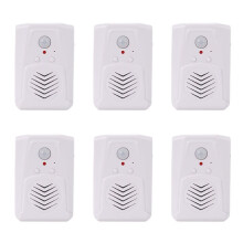 6X Sensor Motion Door Bell MP3 Infrared Doorbell Wireless PIR Motion Sensor Voice Prompter Welcome Entry Alarm