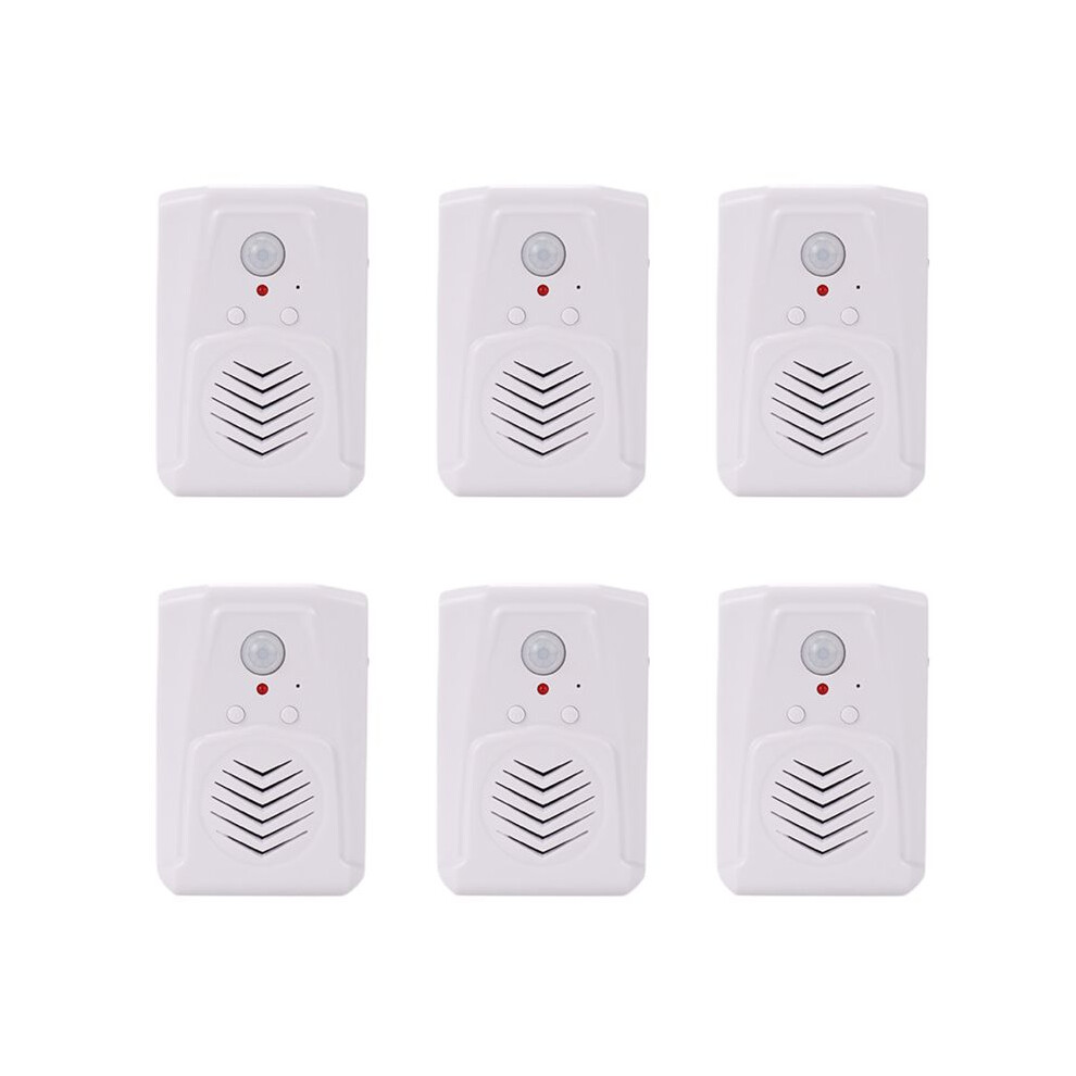 6X Sensor Motion Door Bell Mp3 Infrared Doorbell Wireless Pir Motion Sensor Voice Prompter Welcome Entry Alarm 6033169684792