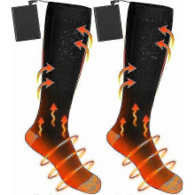 Heated Socks Men Women, Heated Socks with 4000mah Rechargeable Battery, Electric Heated Foot Warmers