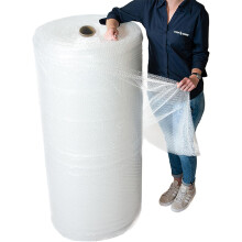 1 Meter Wide Packaging Roll of Large Bubble Wrap 1000mm x 50m Small Air Bubbles For Packing or Moving House