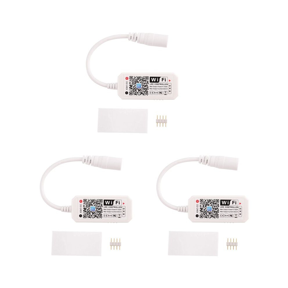 3X Rgb Led Strip Voice Control Work With Alexa & Home, Wifi Wireless Controller With Free App Light 6033189729244