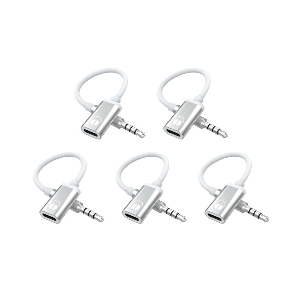 5Pcs 3.5Mm Male To Type C Female Audio Cable Cord, Analog Audio Jack Headphone Audio Adapter For Mp3 Player, Laptop, C 6031203095399