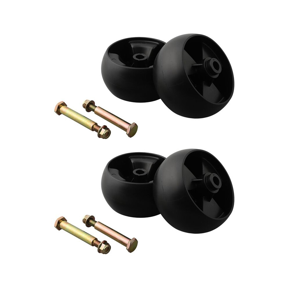 4Pcs Deck Wheels 5Inch Deck Wheels And Axle Bolts For Hustler/Toro Ride Mowers Garden Machine 4714202399706