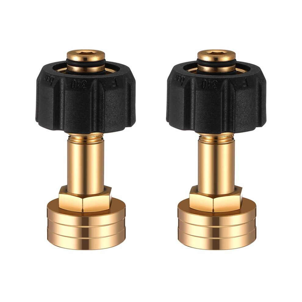 2Pcs M22-14Mm X 3/4 Inch Fgh Female Garden Hose Adaptor Water Hose Connector For Pressure Washer 6032794244937