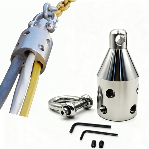Heavy-Duty Wire Pulling Attachment,Penguin Puller,Stainless Steel Wire Puller with Penguin Shackle,Electrician Tools