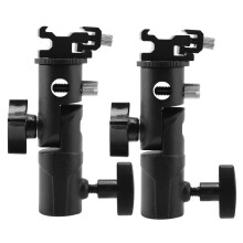 2X Supporto Flash Speedlite per Fotocamera,Supporto Girevole Professionale Supporto Leggero per Staffa Ombrello Supporto
