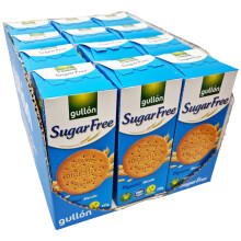 Gullon Sugar Free Digestive Biscuits, 12 x 245g – Vegan, High Fiber,