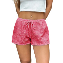 Women's Cotton Shorts, Casual Shorts, Pajamas,-Red XL