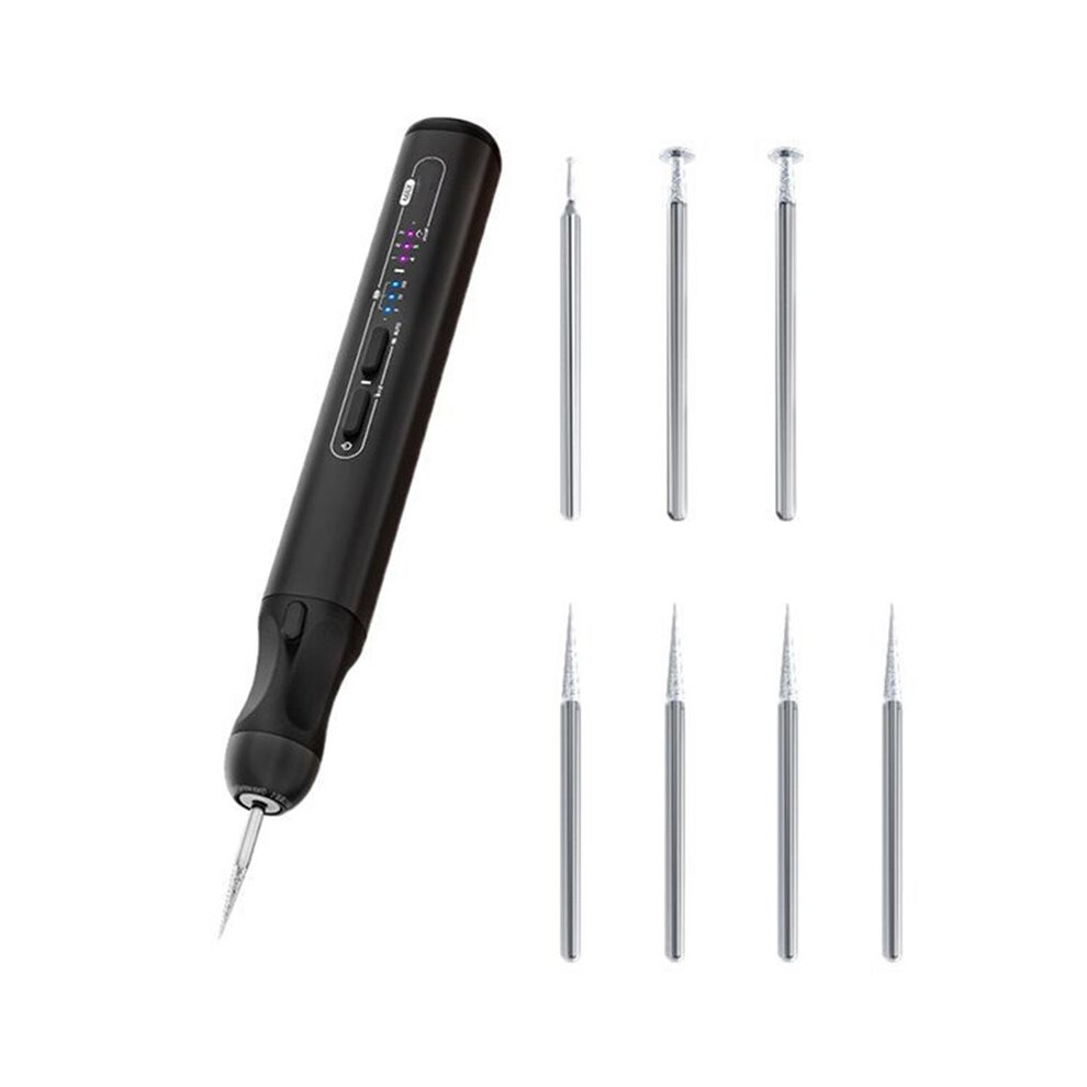Electric Polishing Pen For Phone Repair, 5-Speed Motherboard Cpu Chip Grinding Carving Engraving Disassembly Tool 4714060007782